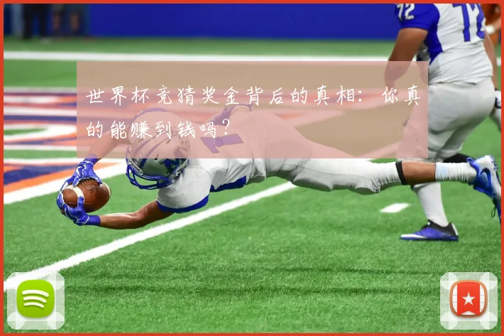 世界杯竞猜奖金背后的真相：你真的能赚到钱吗？